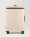 Carl Friedrik The Large Check-in Zipped Suitcase In Sand/chocolate