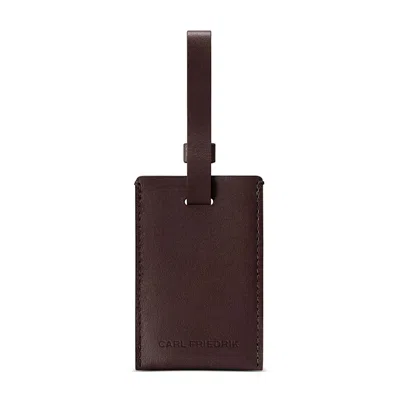 Carl Friedrik The Luggage Tag In Burgundy