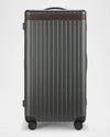 Carl Friedrik The Trunk 28" Hardside Luggage In Grey/chocolate
