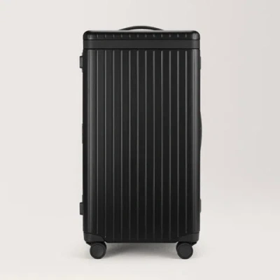 Carl Friedrik The Trunk Polycarbonate Suitcase 73cm In Black / Black