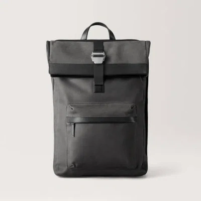 Carl Friedrik Urban Backpack - Nubuck Leather - Dark Grey In Charcoal