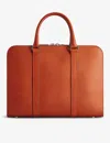 Carl Friedrik Mens Cognac Palissy Leather Briefcase In Cognac
