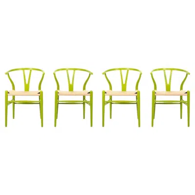 Pre-owned Carl Hansen & Søn 2021 Ch24 Wishbone Dining Chair By Hans Wegner For Carl Hansen In Green