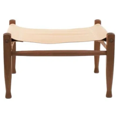 Pre-owned Carl Hansen & Søn 2021 Kk97170 Safari Footstool By Kaare / Esben Klint For Carl Hansen In Leather In Brown