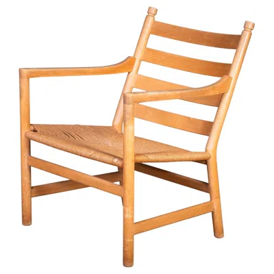 Pre-owned Carl Hansen & Søn Ch44 Lounge Chair In Beech By Hans J. Wegner For , 1960s In Brown