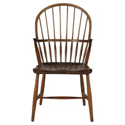 Pre-owned Carl Hansen & Søn Danish Modern Frits Henningsen Windsor Armchair In Brown