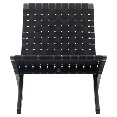 Pre-owned Carl Hansen & Søn Gottler 'mg501 Cuba' Chair In Oak, Black Paint And Webbing For Carl Hansen & Son