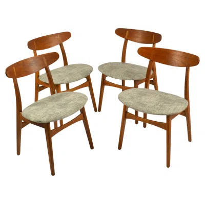 Pre-owned Carl Hansen & Søn Hans J. Wegner Ch 30 Dining Chairs By , Denmark 1954 In Brown