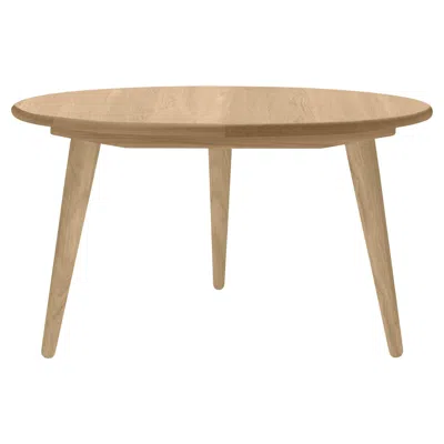 Pre-owned Carl Hansen & Søn Hans J. Wegner Ch008 Coffee Table Ø78 Cm X H44 Cm Oak Oil For Carl Hansen In Brown