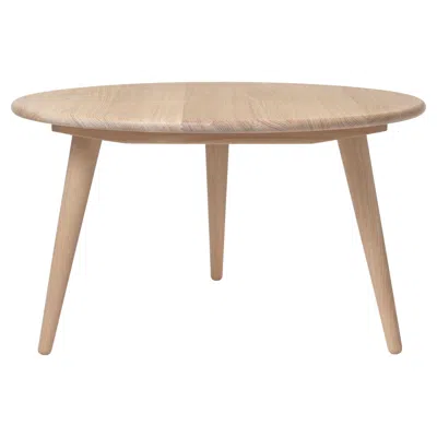 Pre-owned Carl Hansen & Søn Hans J. Wegner Ch008 Coffee Table Ø78 Cm X H44 Cm Oak White Oil For Carl Hansen