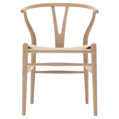 Pre-owned Carl Hansen & Søn Hans J. Wegner 'ch24 Wishbone' Chair In Oak & White Oil For Carl Hansen & Son
