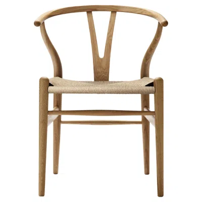 Pre-owned Carl Hansen & Søn Hans J. Wegner Ch24 Wishbone Chair Oak Oil Natural Papercord For Carl Hansen In Brown