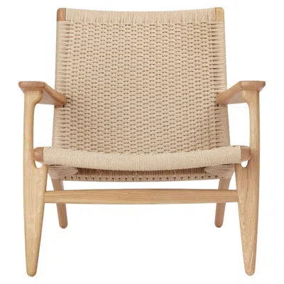 Pre-owned Carl Hansen & Søn Hans J Wegner 'ch25' Chair In Oak, Oil & Natural Papercord For Carl Hansen & Son In Brown
