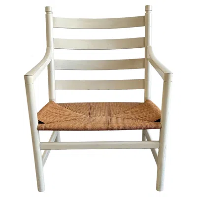 Pre-owned Carl Hansen & Søn Hans Wegner Side Chair Model 'ch44' For Carl Hansen & Son, Denmark 1970s In Brown