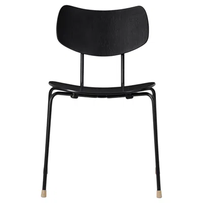 Pre-owned Carl Hansen & Søn Lauritzen 'vla26 Vega' Chair In Black Oak With Black Frame For Carl Hansen & Son