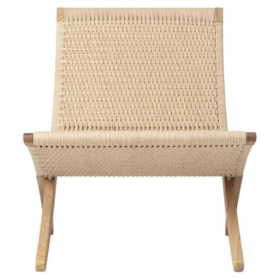 Pre-owned Carl Hansen & Søn Morten Gottler 'mg501 Cuba' Chair In Oak, Oil & Papercord For Carl Hansen & Son In Brown