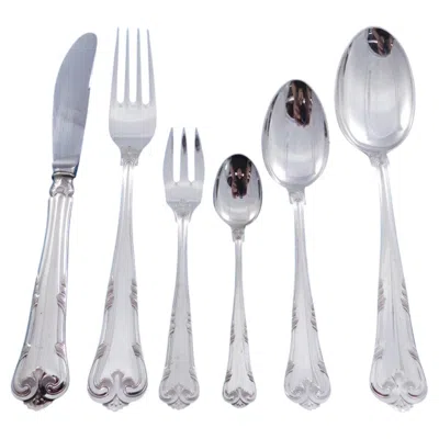 Pre-owned Carl M. Cohr Herregaard By Cohr Sterling Silver Flatware Service For 8 Set 51 Pieces