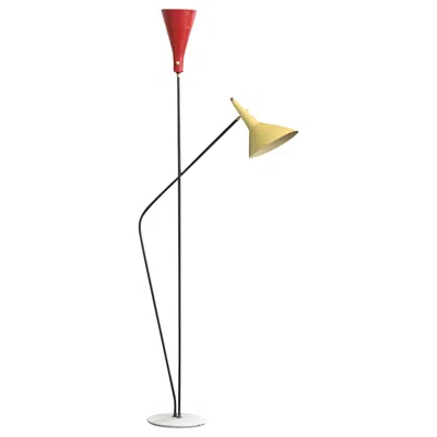 Pre-owned Carl Moor Attribution, Floor Lamp, Metal, Brass, Switzerland, 1950s In Sand