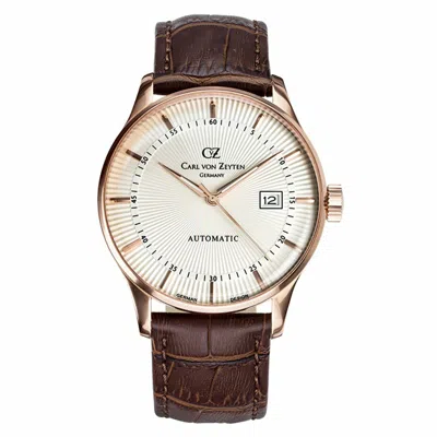 Pre-owned Carl Von Zeyten Men Watch Automatic Bracelet Watch Russ Cvz0004rwh