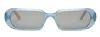 Carla Colour Ovale Sunglasses In Luminous Light Blue In Multi