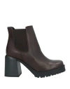 Carla De' Medici Woman Ankle Boots Dark Brown Size 8 Calfskin