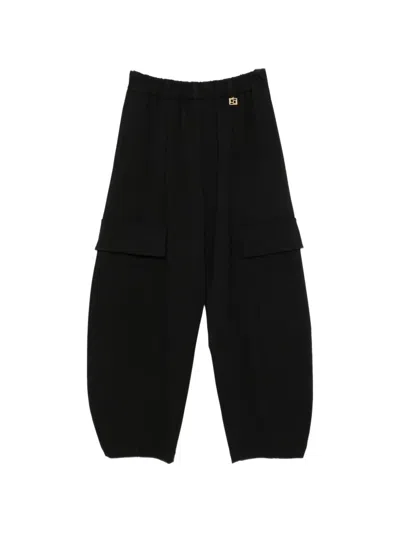 Carla G. Cargo-pockets Ballon Trousers In Black