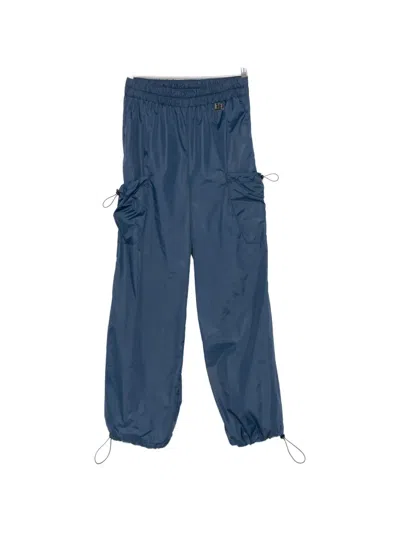Carla G. Drawstring-cuff Track Pants In Blue