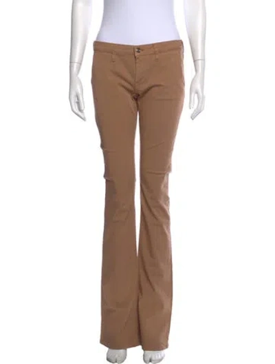 Pre-owned Carla G. Flared Pants In Brown