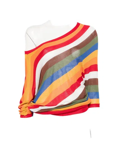 Carla G. Off-shoulder Sweater In Red