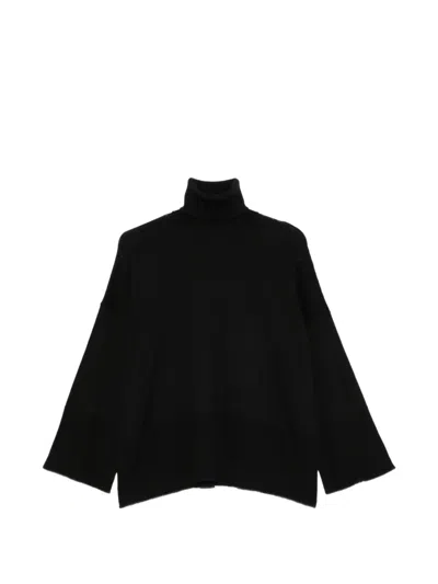 Carla G. Roll-neck Sweater In Black