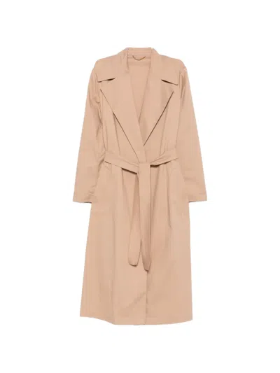 Carla G. Sapi Belted Trench Coat In Neutral