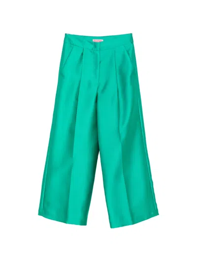 Carla G. Satin-finish Wide-leg Palazzo Pants In Multi
