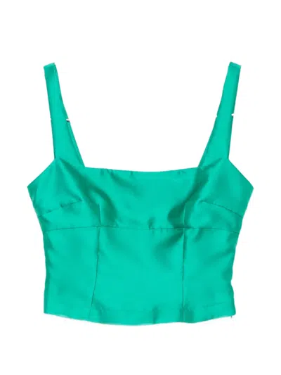 Carla G. Viat Square-neck Top In Multi