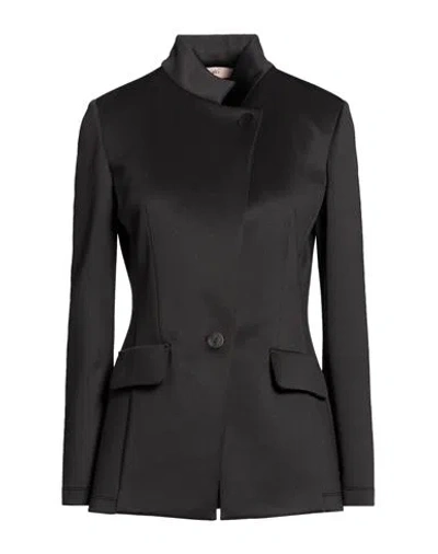 Carla G. Woman Blazer Black Size 4 Polyester, Elastane