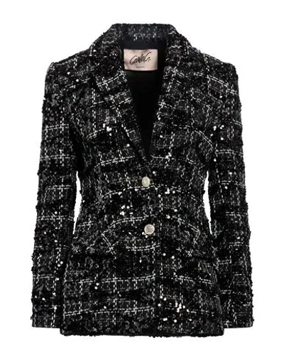Carla G. Woman Blazer Black Size 8 Polyester