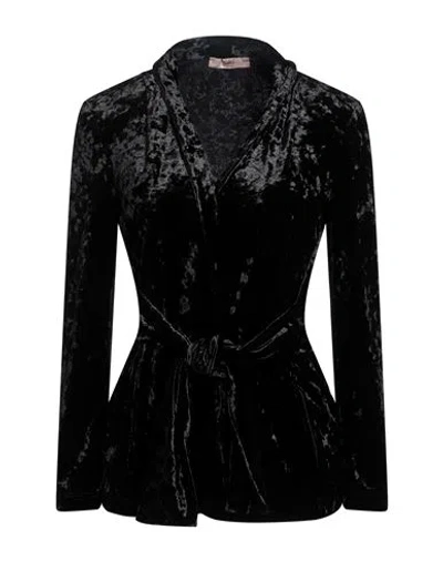 Carla G. Woman Blazer Black Size 8 Polyester, Elastane