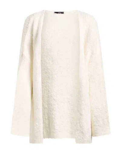 Carla G. Woman Cardigan Off White Size 6 Polyacrylic, Wool, Polyamide, Alpaca Wool, Elastane