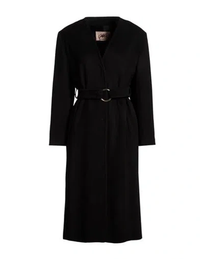 Carla G. Woman Coat Black Size 10 Virgin Wool, Polyamide, Cashmere
