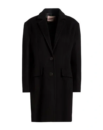 Carla G. Woman Coat Black Size 8 Virgin Wool, Polyamide, Cashmere