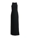Carla G. Woman Maxi Dress Black Size 8 Acetate, Viscose, Elastane In Black