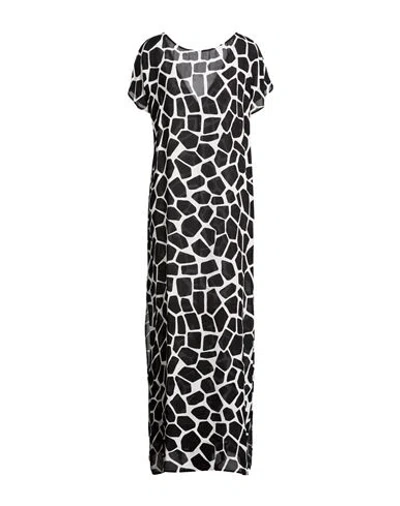 Carla G. Woman Maxi Dress Black Size 8 Viscose