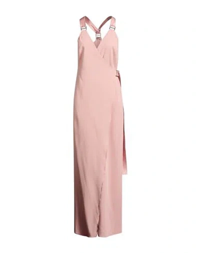 Carla G. Woman Maxi Dress Pink Size 10 Acetate, Viscose, Elastane