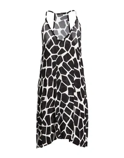 Carla G. Woman Midi Dress Black Size 10 Viscose