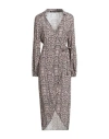 Carla G. Woman Midi Dress Blush Size 10 Viscose In Pink