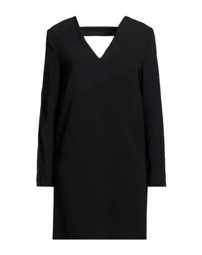 Carla G. Woman Mini Dress Black Size 10 Polyester
