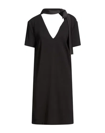 Carla G. Woman Mini Dress Black Size 6 Polychloride