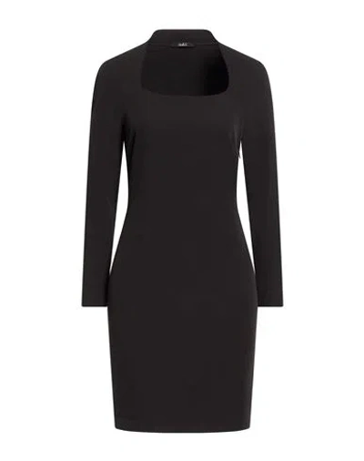 Carla G. Woman Mini Dress Black Size 8 Polyester, Elastane