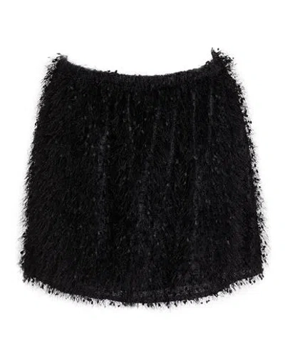 Carla G. Woman Mini Skirt Black Size 6 Polyester