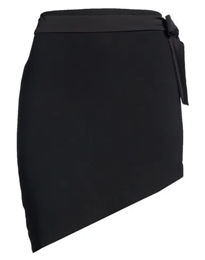 Carla G. Woman Mini Skirt Black Size 6 Polyester