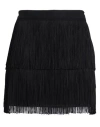 Carla G. Woman Mini Skirt Black Size 8 Acetate, Viscose, Elastane In Black